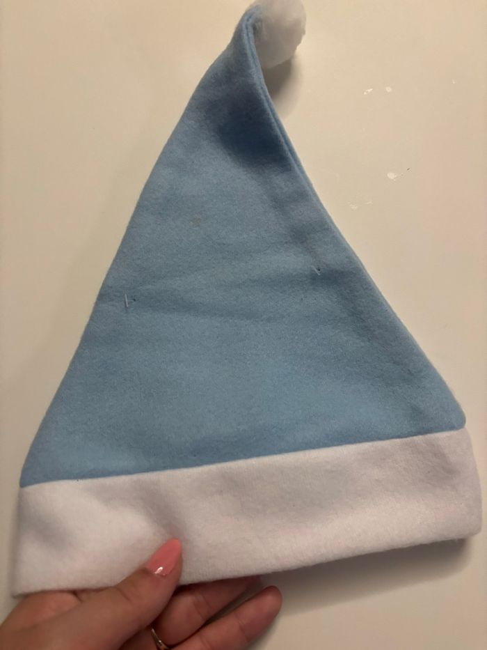 Bonnet Mon premier Noël bleu - photo numéro 3