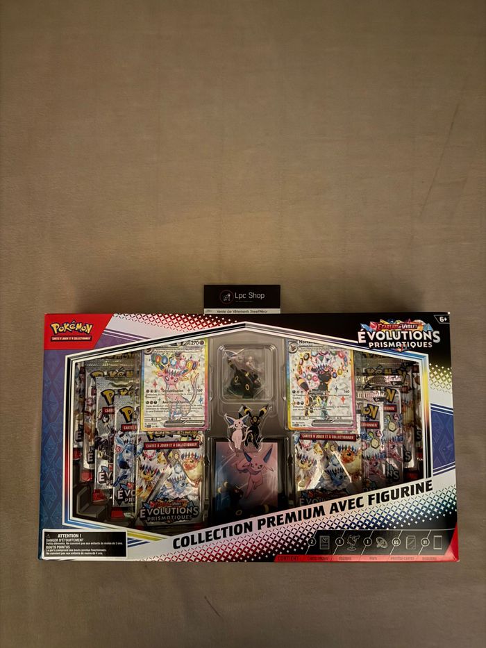 POKÉMON COFFRET PRENIUM AVEC FIGURINE EV8.5 EV PRISMATIQUES - FR - NEUF & SCELLÉ - photo numéro 2