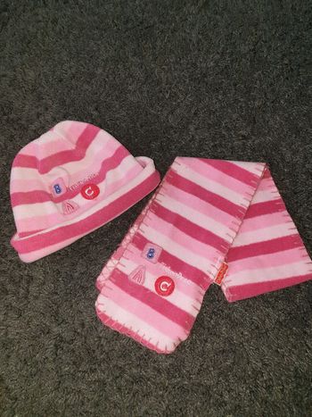 Ensemble bonnet et écharpe fille 18/24 mois Fisher Price
