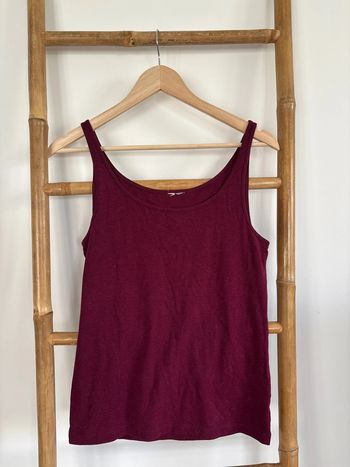 Débardeur bordeaux prune taille M