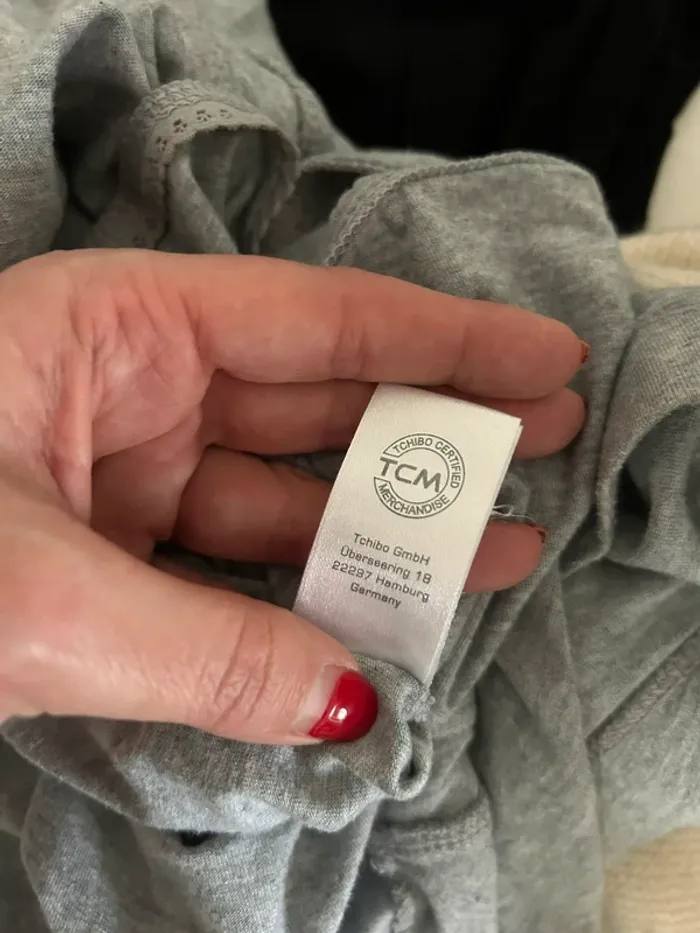 Tchibo ensemble pyjama été gris femme, taille 38/40 - photo numéro 7