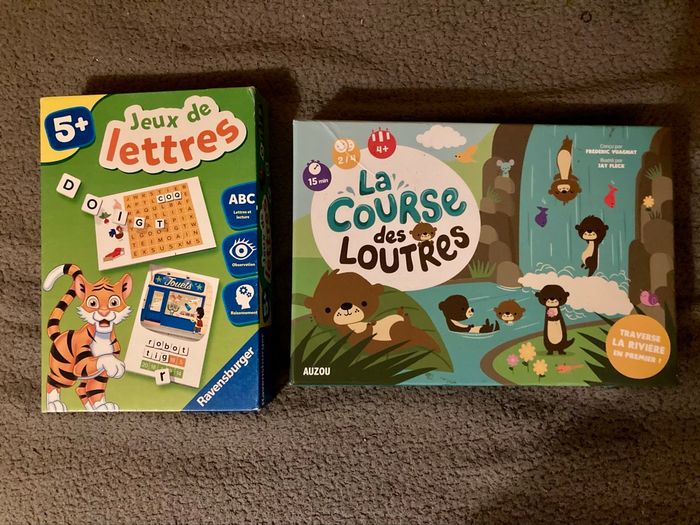 Lot de deux jeux pour enfants de 4 à 5 ans