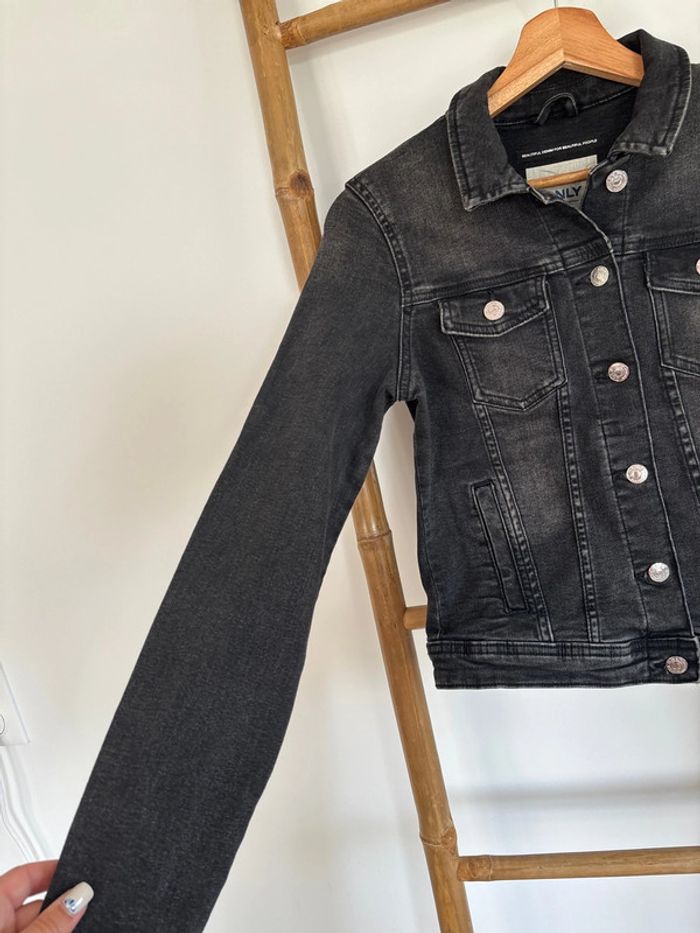 Veste en jean noir Only taille XS - photo numéro 6