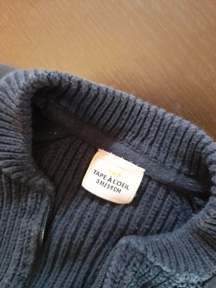 Gilet 3 mois 59 cm tape à l'œil - photo numéro 4