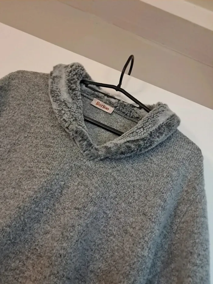 Pull gris Burton taille L - photo numéro 4