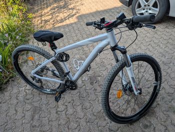 Vélo VTT Rockrider ST540 Femme gris perle avec facture Taille S