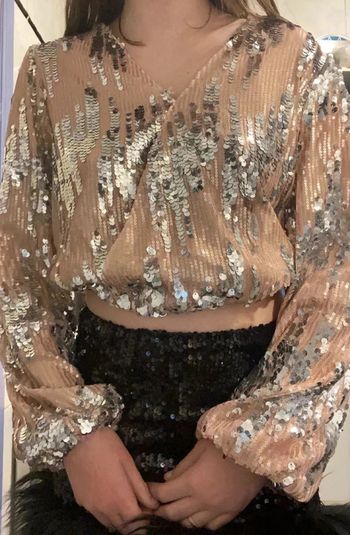Blouse paillettes /strass