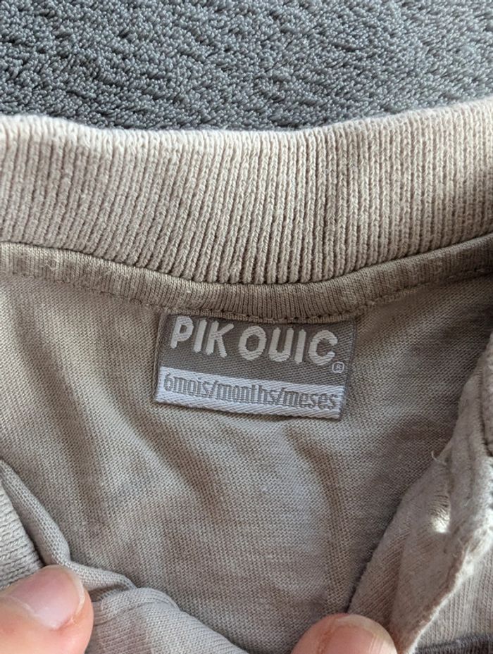 Polo manches longues - 6 mois - Pik Ouic - photo numéro 3