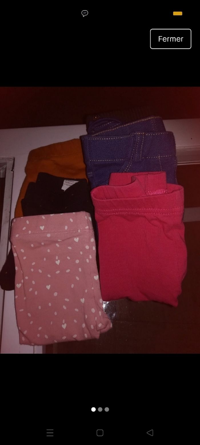 Lot 7 pantalons 3 mois - photo numéro 2