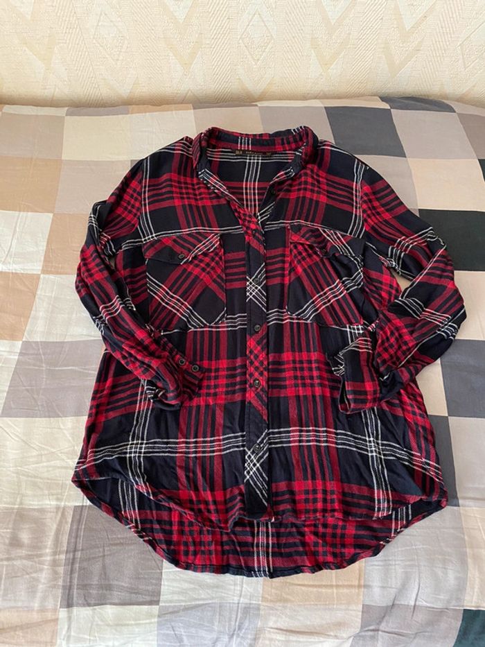 Superbe belle chemise à carreaux Zara taille M - photo numéro 7