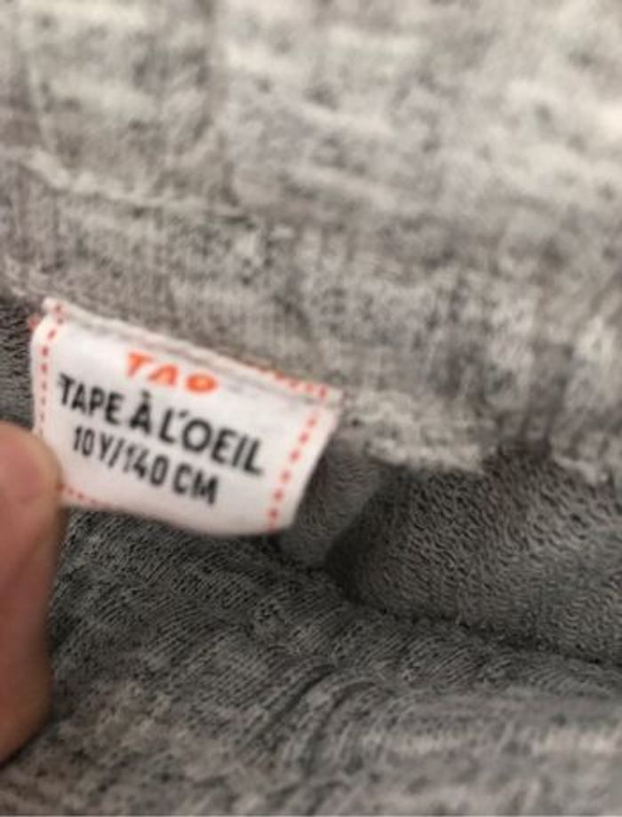 bermuda short garçon gris tape à l’oeil 10 ans poches cotés et arrières - photo numéro 2