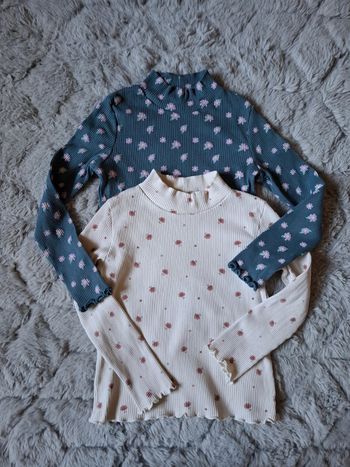 Beau lot de 2 hauts côtelés 6 ans 🌺 kiabi 🌺 excellent état