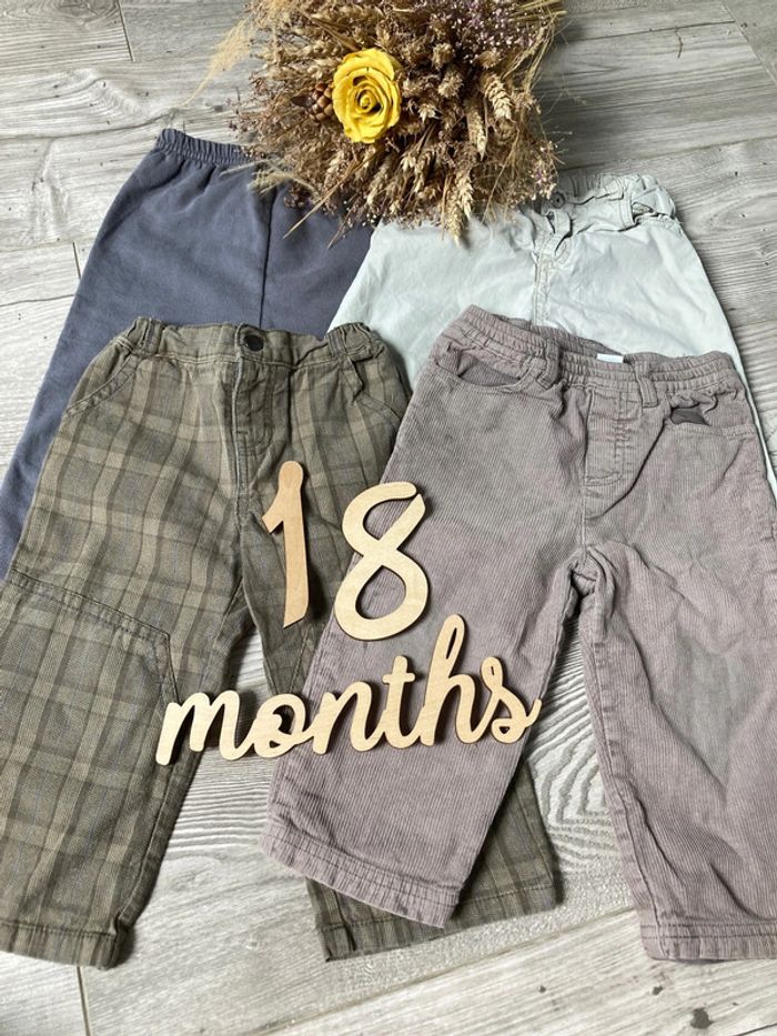 Lot de 4 pantalons 18 mois(lot 18-7) - photo numéro 1