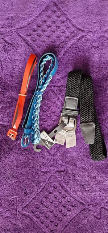 Lot de 3 ceintures fille 3/6 ans