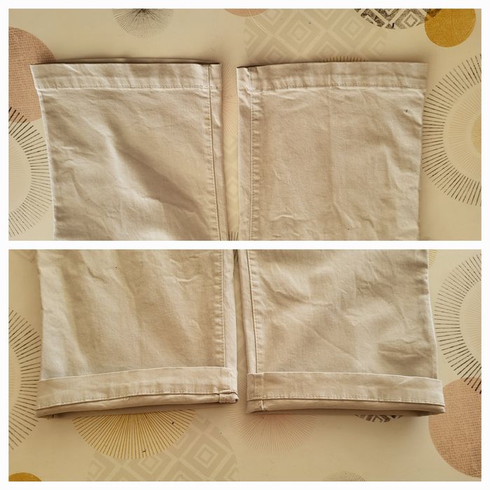 H&M Pantalon TEurXS- Beige -Coupe Regular Fit avec Taille à Passants, Elastiquée & Cordon en TBE - photo numéro 10