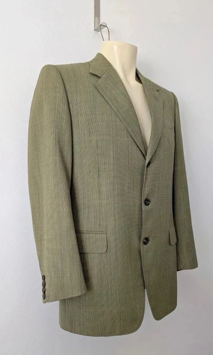 Veste à carreaux vintage - Lanvin Paris - 100% laine vierge - taille 48 - photo numéro 2