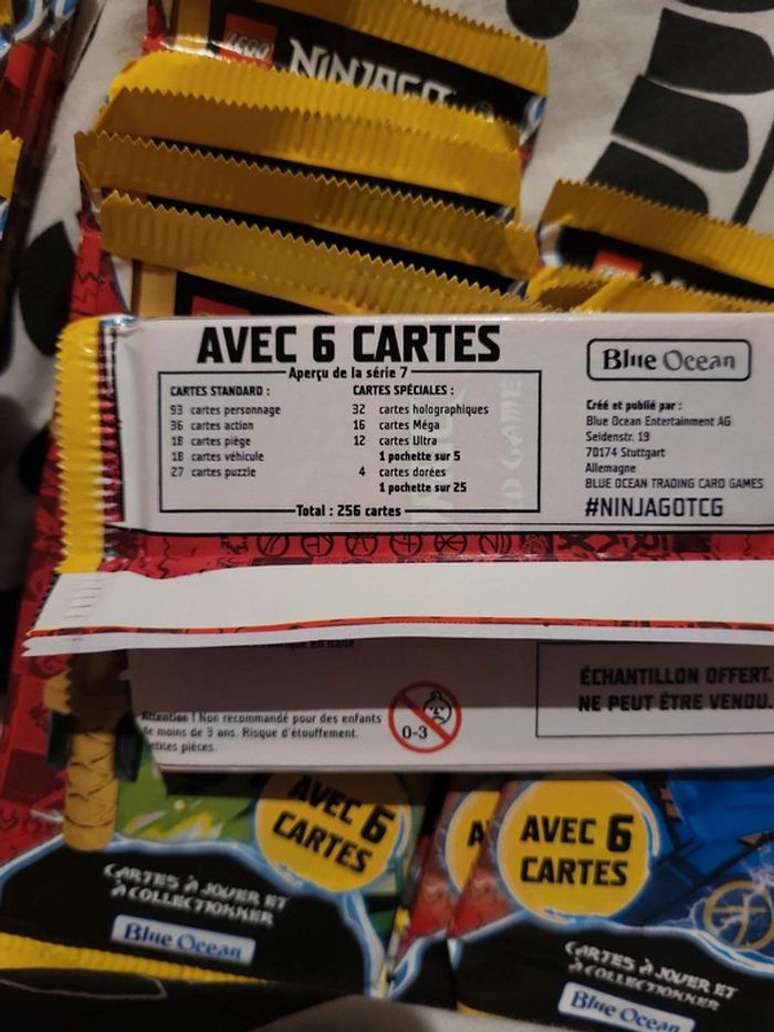Lot de 48 boosters de 6 cartes lego ninjago serie 7 neuf - photo numéro 6