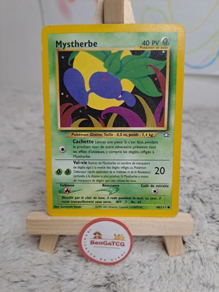 Carte Pokémon Mystherbe 68/111 Neo Genesis ed2 Wizards Fr