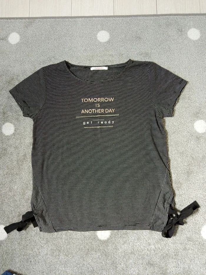 Camaïeu. 2 t shirts manches courtes - photo numéro 6