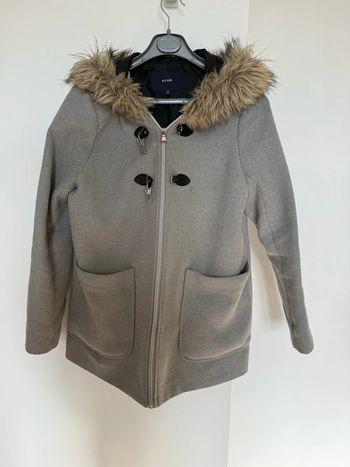 Veste manteau parka femme gris Kiabi taille 42 très bon état