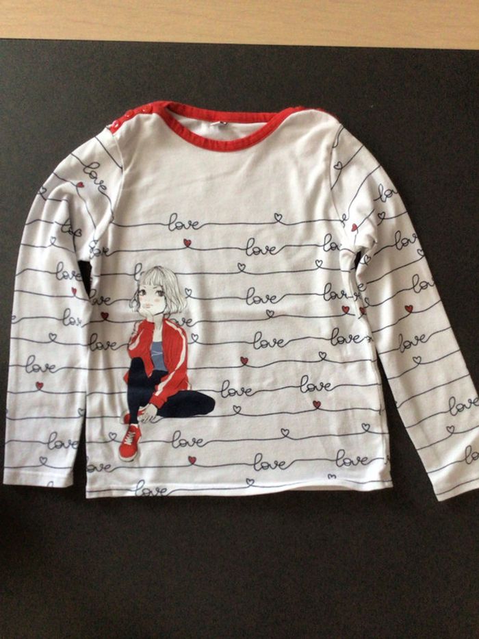 T shirt manche longue fille