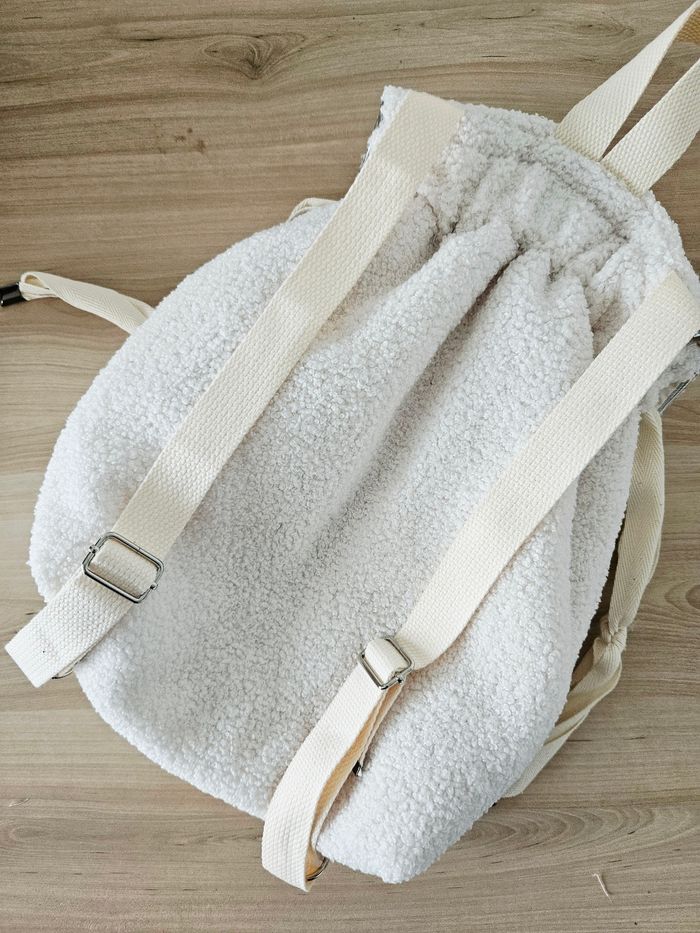 Sac à dos Bouclette Blanche - photo numéro 4