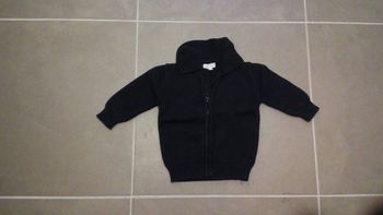 Gilet Zippe bleu marine T6M