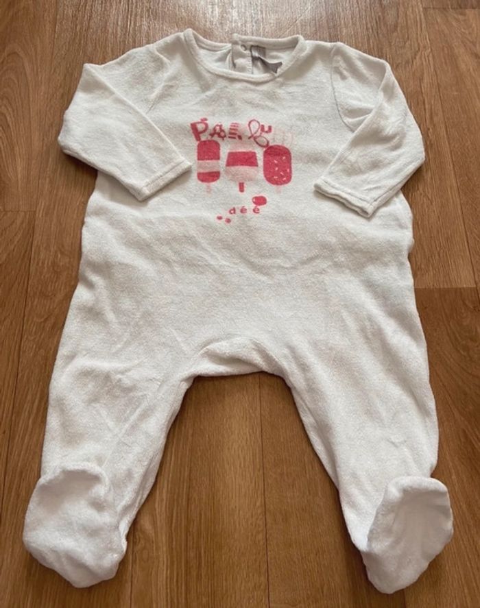 Lot de 2 pyjamas velours fille 3/6M - photo numéro 4