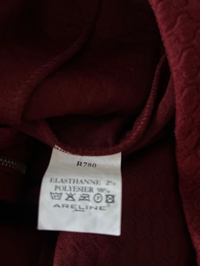 Robe bordeaux vintage 36/38 - photo numéro 7