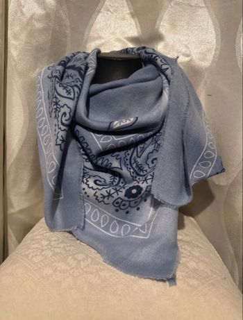 Foulard bleu jean 