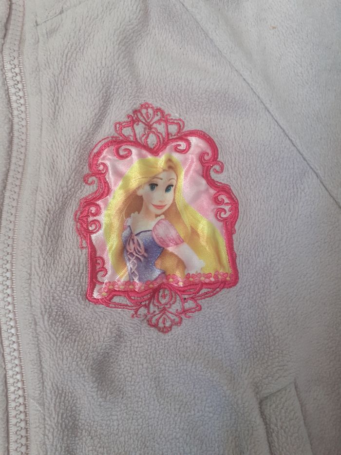Veste polaire rose clair motif Princesse - photo numéro 2