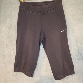 Legging 3/4 Vintage Noir - Souche Brodée Blanc - Nike - Taille 11 / 12 ans