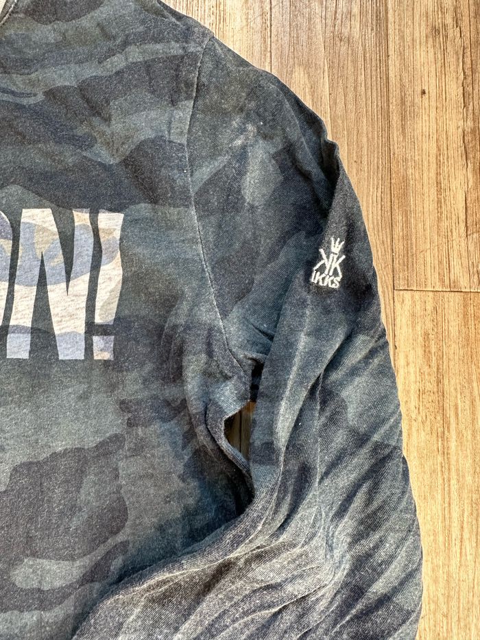 T shirt manche longue camouflage ikks taille S - photo numéro 3