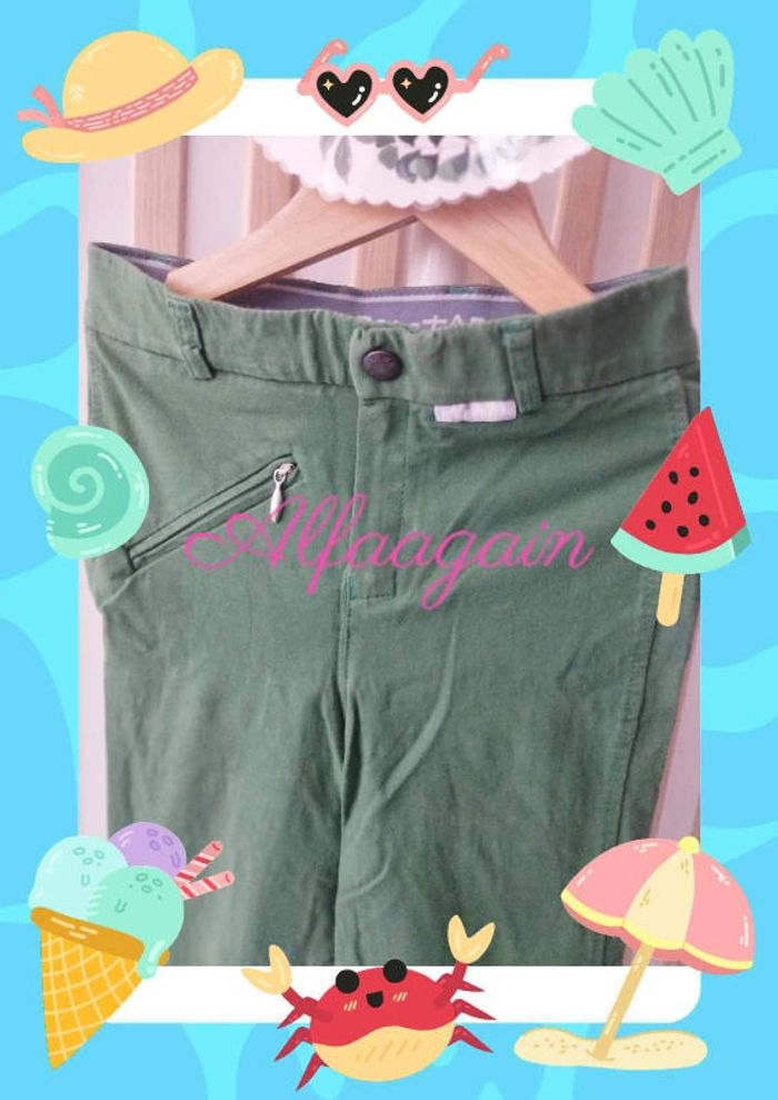 Pantalon vert équitation 8ans belstar - photo numéro 2