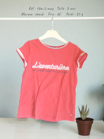 T-shirt 8 ans Okaidi (48m-2-mag)