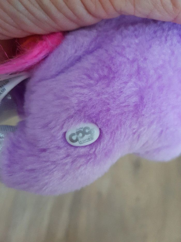 Peluche licorne violet - photo numéro 3