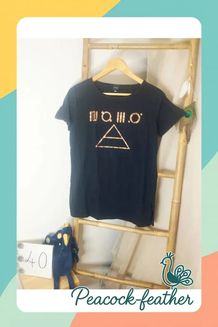 T-shirt noir Amy Gee 40