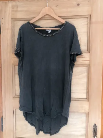 Robe teeshirt gris H&M