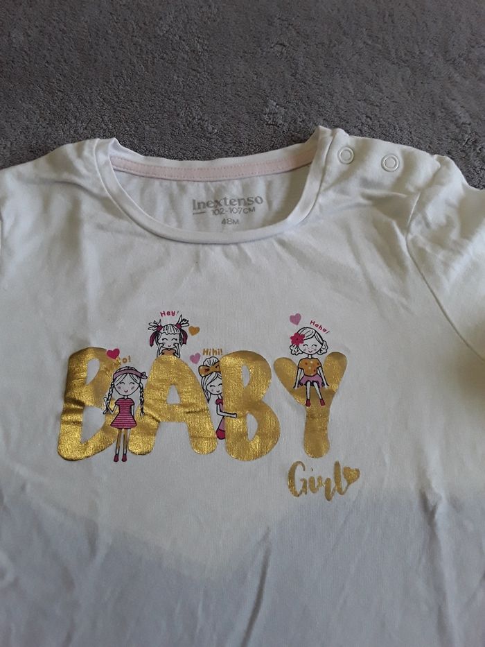 Tee shirt manches longues fille 4 ans - photo numéro 3