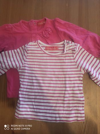 2 t-shirts manches longues