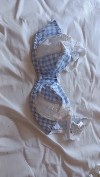 Soutien gorge allande vichy bleu 100b