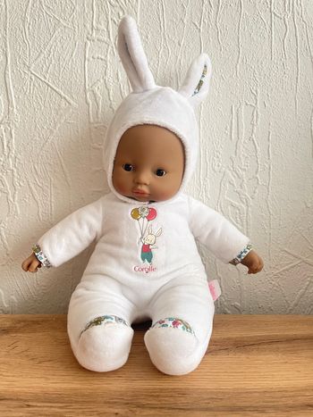 Poupon Pti'Cœur Lapin Blanc 30 cm > corolle > dès 9 mois