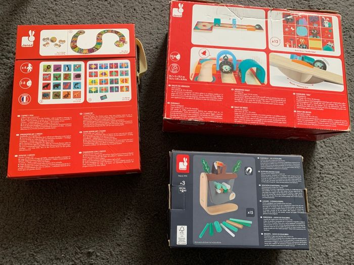 Lot de 3 coffrets de jeu de la marque Janod - photo numéro 2