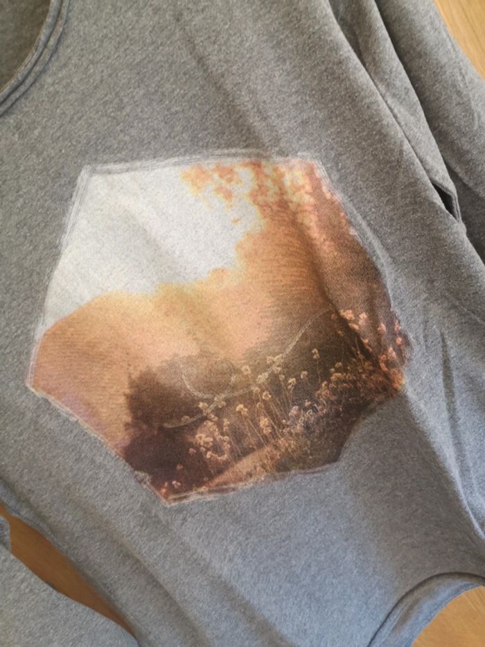 T-shirt Esprit en gris à imprimé coloré 12 ans - photo numéro 4