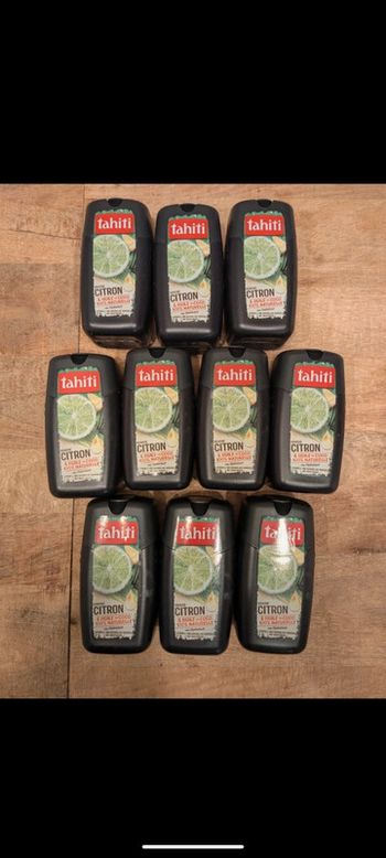 Gels douches tahiti x 10 citron et coco