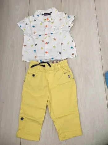 Ensemble pantalon chemise manches courtes 6 mois sergent-major