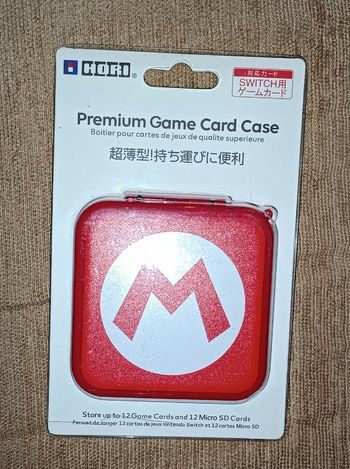 Boitier pour cartes de jeux Switch design Super Mario
