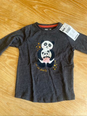 tee shirt manches longues panda