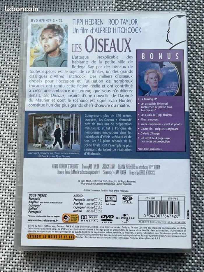 Les oiseaux (DVD d’Alfred Hitchcock) - photo numéro 2