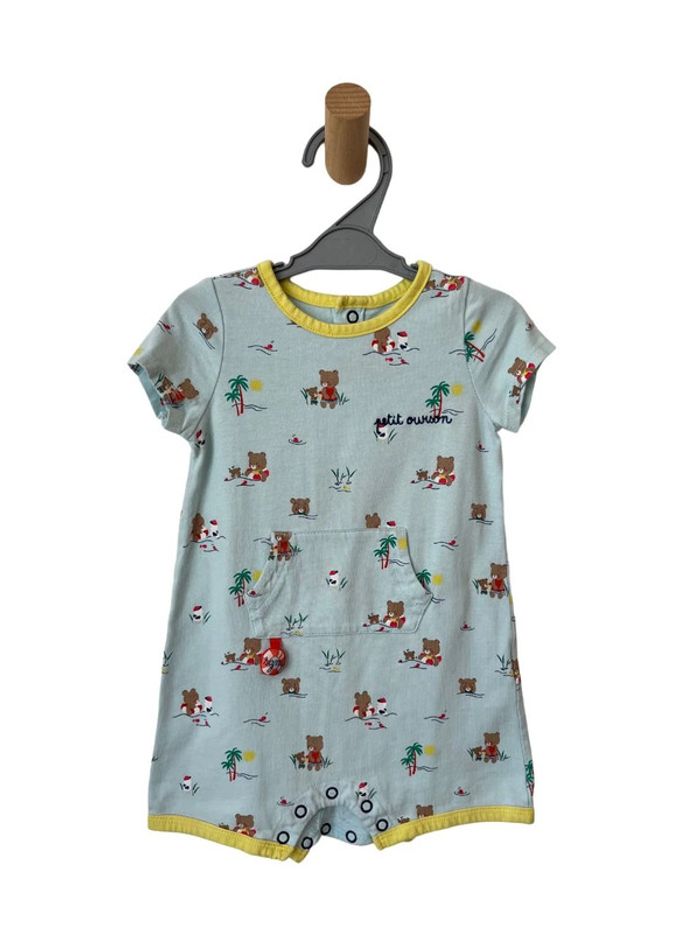 Pyjashort / combinaison bleu ciel (oursons) - Sergent Major 12 mois (74cm)